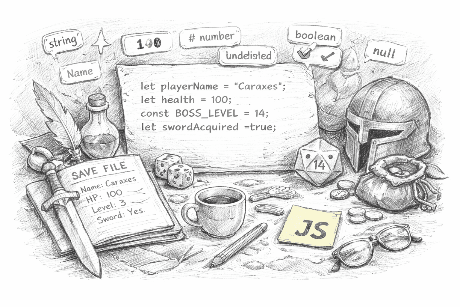 Understanding JavaScript Variables and Data Types Through Game Design