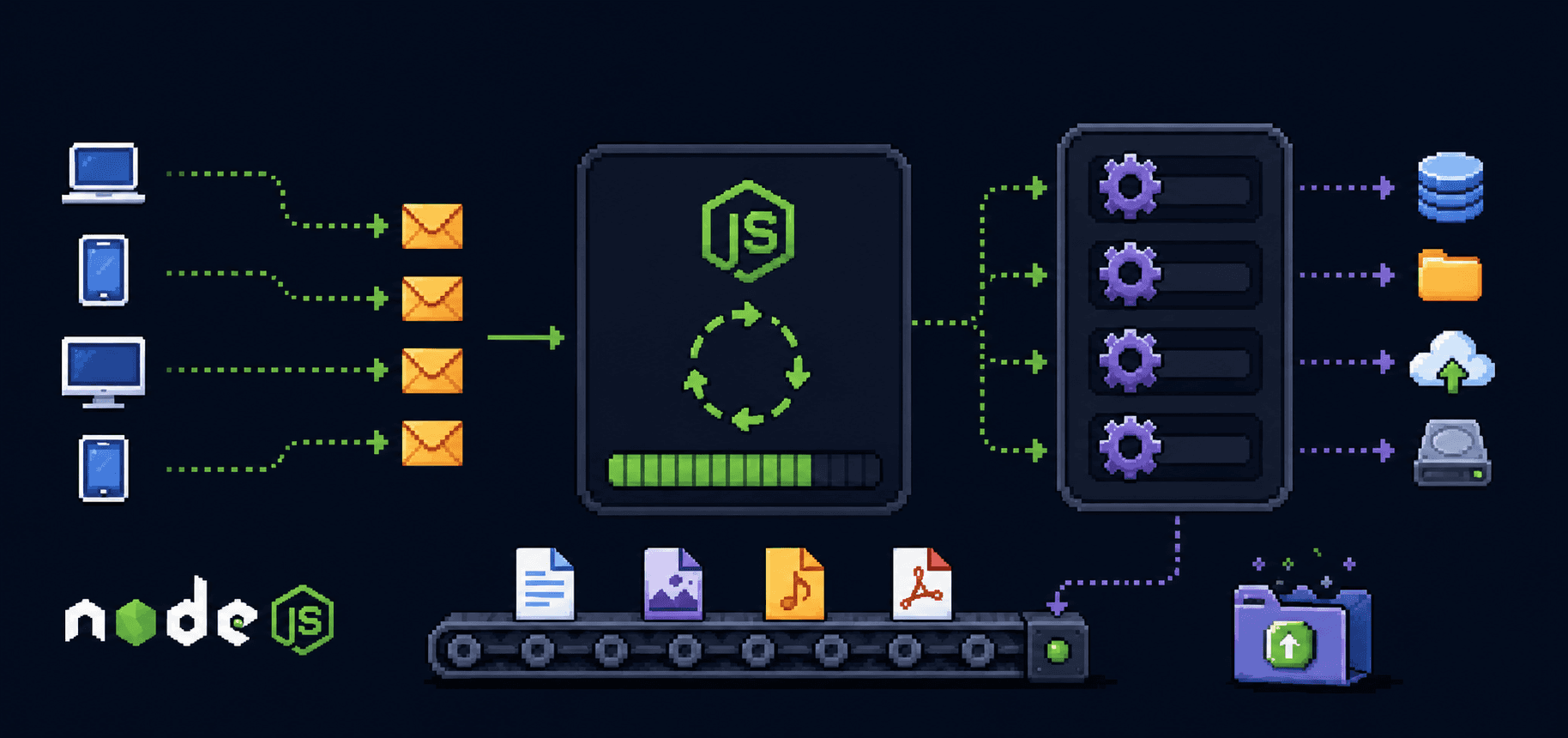 Node.js Runs on One Thread. Here Is How It Handles Thousands of Users Anyway.